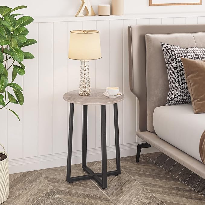 HOOBRO Side Table, Round End Accent Table