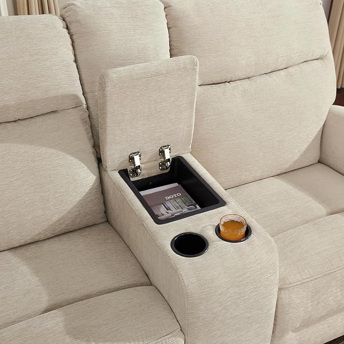 MCombo 78.3" Wall Hugger Power Loveseat Recliner Sofa