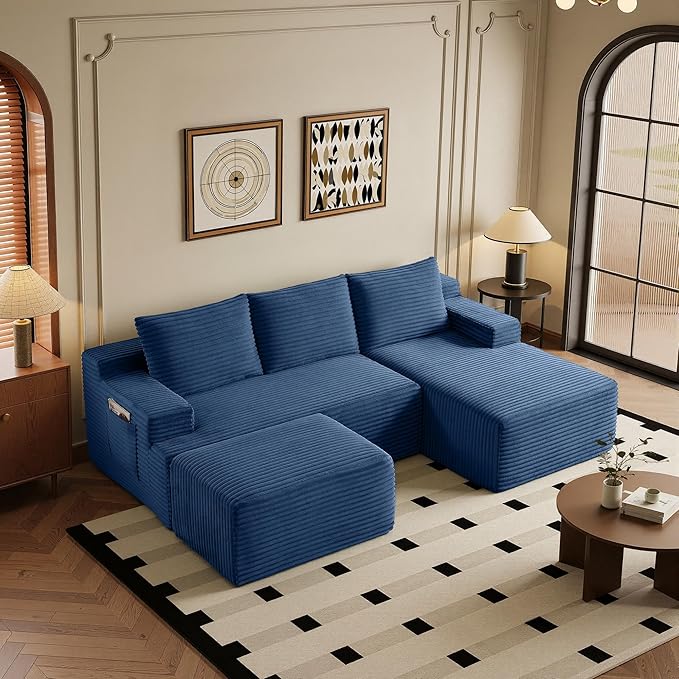 96" Sectional Couches for Living Room Cloud Couch Sofa