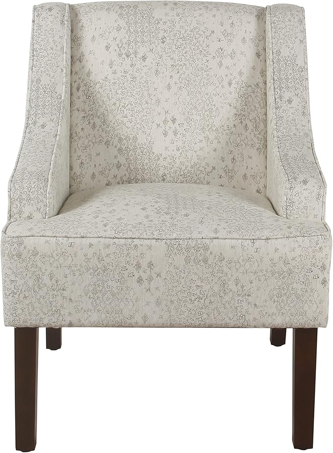 Homepop Home Decor | Upholstered Classic Swoop Arm Accent Chair | Accent Chairs