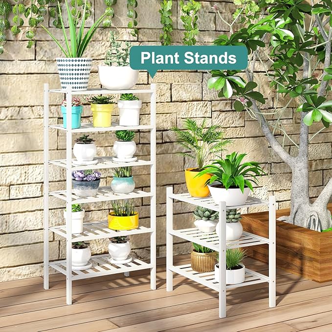 viewcare Small Shoe Rack for Entryway, Bamboo Wood Standing Shoe Shelf for
