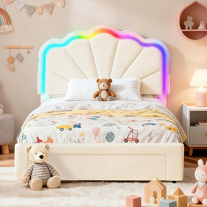 Twin Multifunctional Upholstered Bed，Children’s Bed