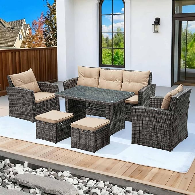 6 Pieces Patio Furniture Set