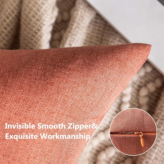 MIULEE Pack of 2 Decorative Outdoor Solid Waterproof Throw Pillow Covers Spring