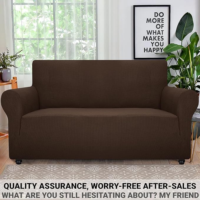 ZNSAYOTX Super Stretch Couch Cover Love Seat Sofa Covers