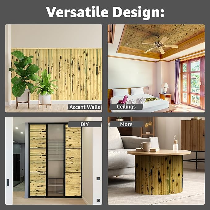 Art3d Natural Bamboo Wall Panel