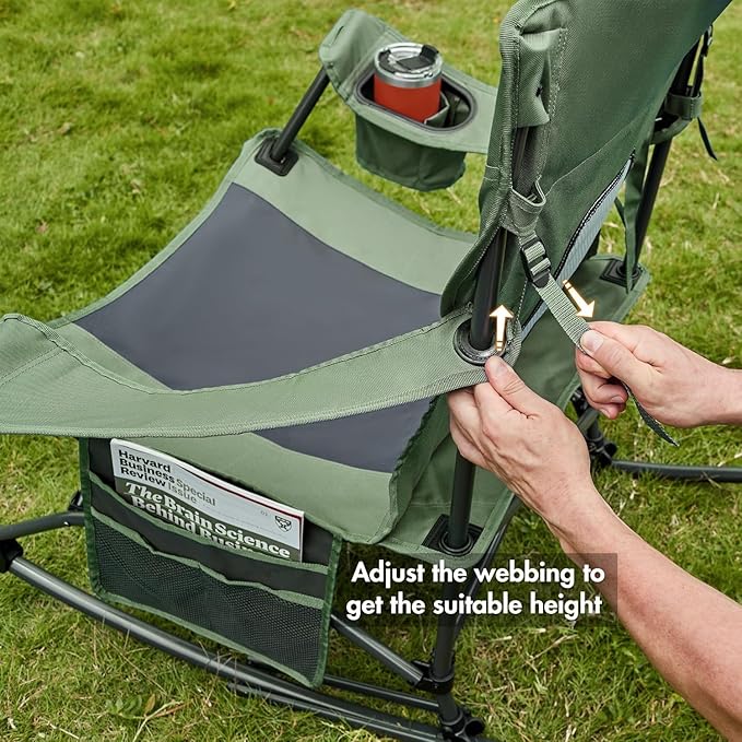 Portal Outdoor Rocking Chair Camping Folding Portable Rocker