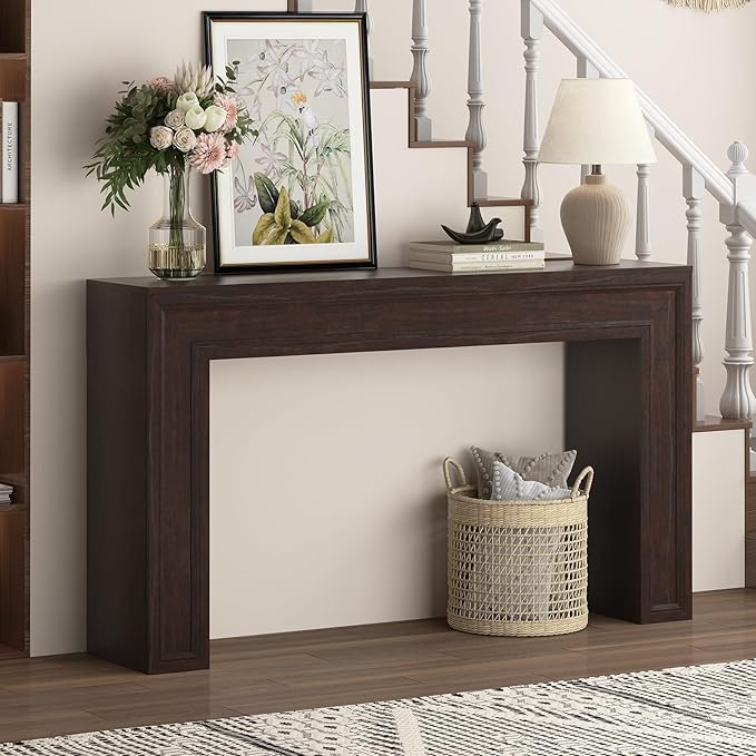 Rresyet 55 Inch Long Console Table, Sofa Table Behind Couch, Entryway Table