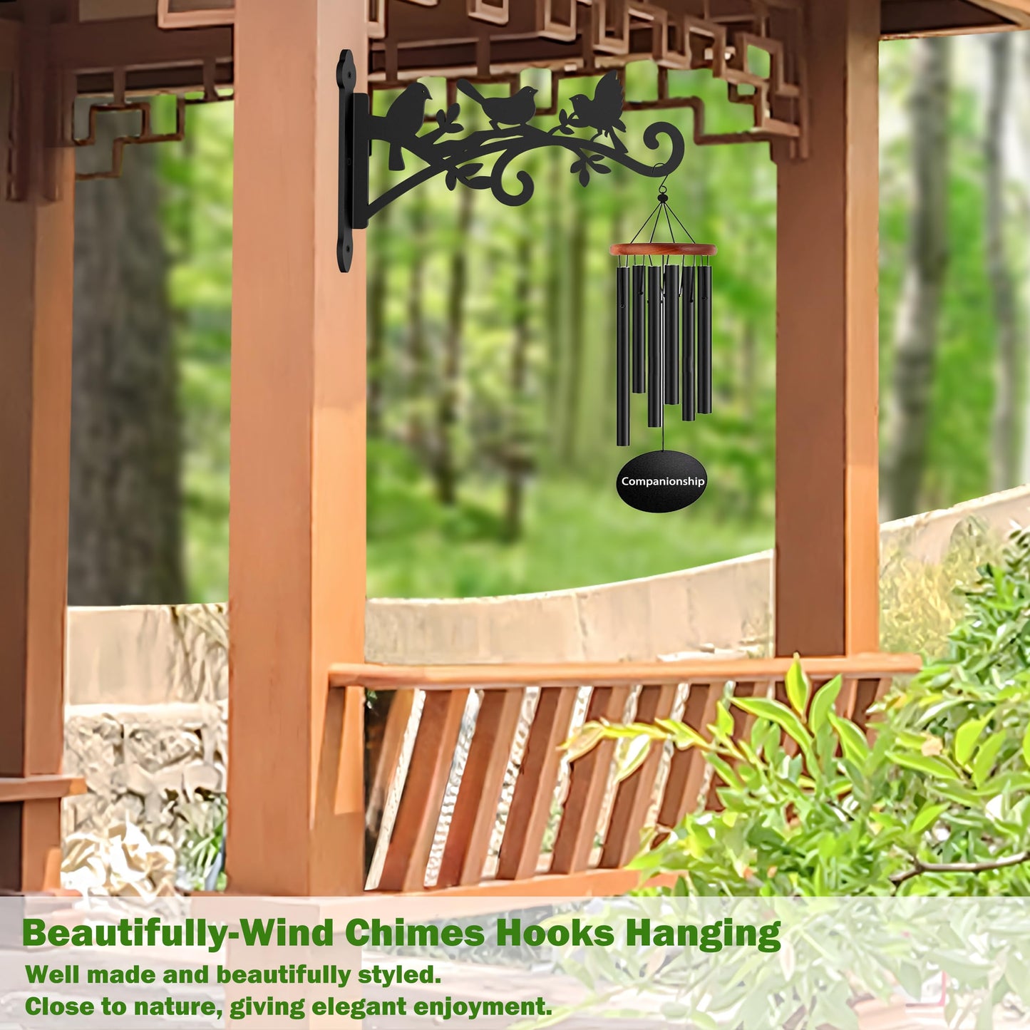 KEHOUXRE 2 Pack Hanging Plant Hanger Outdoor 9-in Hanging Basket Wall Hooks - Heavy Duty Metal Plant Bracket Hook for Flower Baskets,Bird Feeder,Lantern