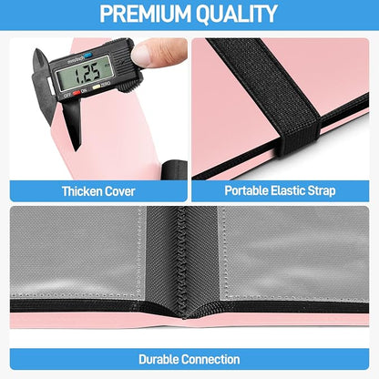 Card Binder, Upgraded 4 Pockets Trading Card Binder for Cards, Mini Collection Card Album, 160 Pockets Mini Card Book Holder - Pink