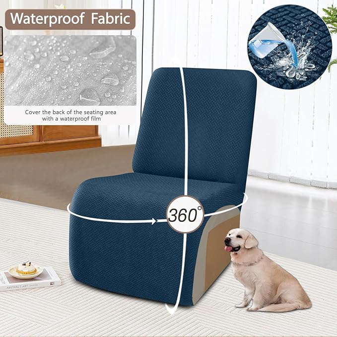 ALIECOM 100% Waterproof Recliner Sectional Couch Covers L Shape Stretch Corner