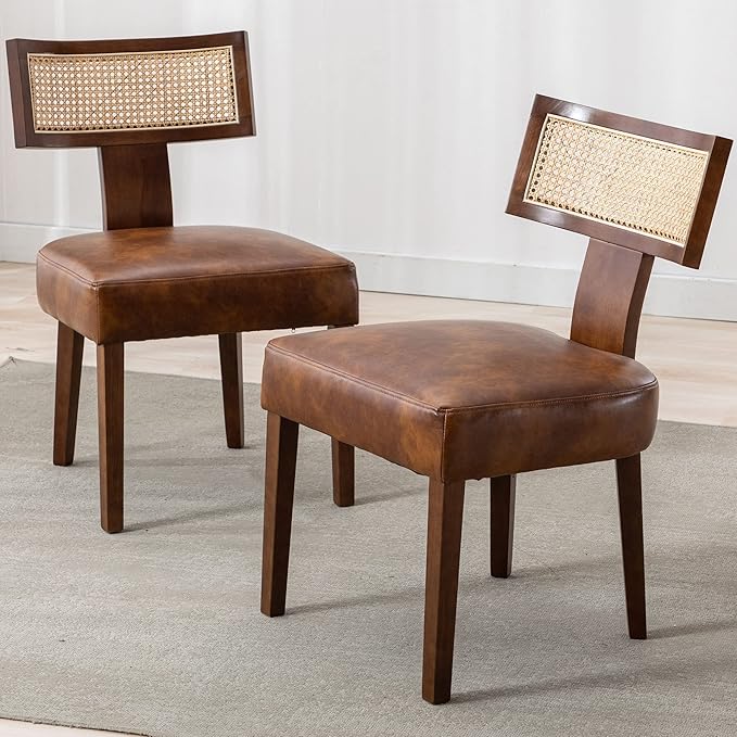 VESCASA Faux Leather Upholstered Dining Chairs