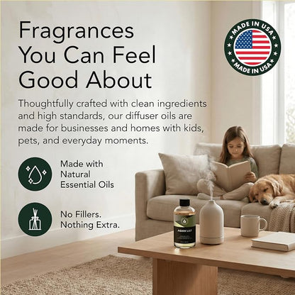 Aroma Country Asian Lily Diffuser Oil - Luxury Essential Oils for Diffuser Refill & Air Freshener Room Spray, Long-Lasting, Natural Home Fragrance and Hotel Scent for Diffusers & Machines (8.5 Fl Oz)