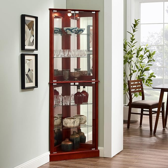 Glass Corner Display Cabinet