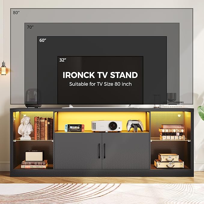 IRONCK TV Stand for TVs 80 inch