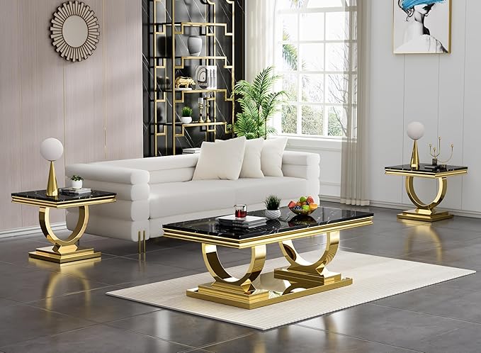 Henf 47" Marble Coffee Table