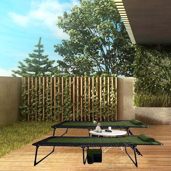 Outdoor Folding Lounge Chair Padded