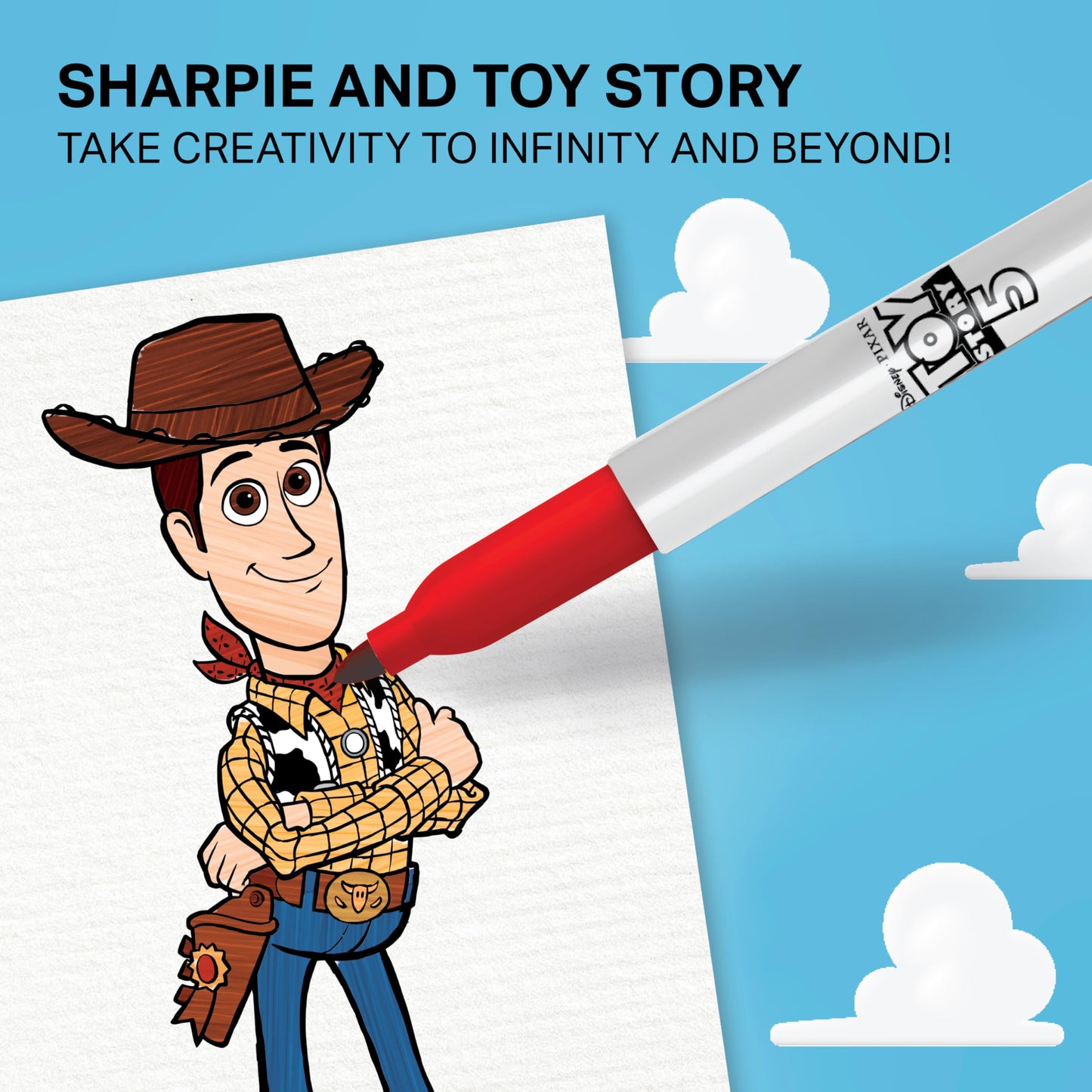 Sharpie Permanent Markers, Toy Story 5 Packaging, Assorted, Fine Point, 24 Count