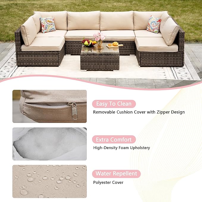 7-Piece Outdoor Patio Furniture Set