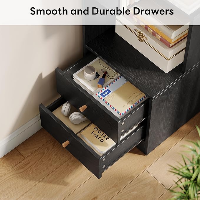 IRONCK Corner Bookshelf, 70.87" Tall Corner Bookcase