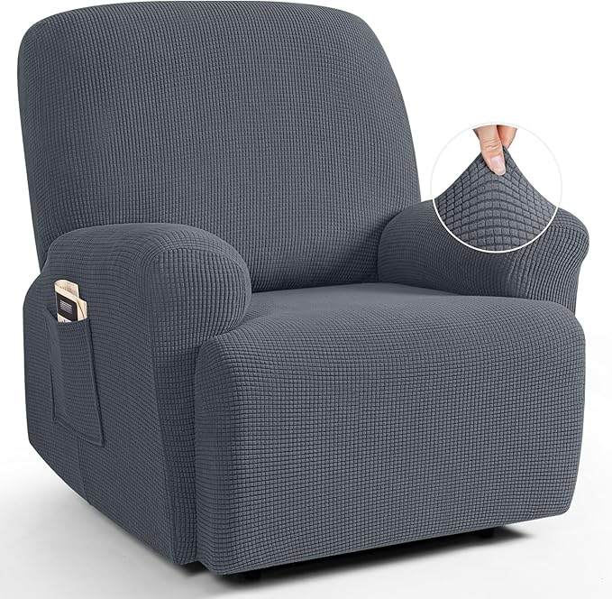 TAOCOCO Oversized Recliner Chair Covers, 1 Seater Streach Recliner Covers Soft