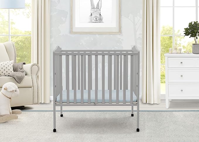 Delta Children Folding Portable Mini Baby Crib