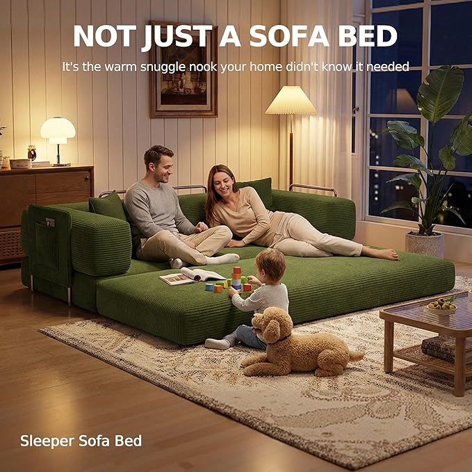 MoonSpeak 78.8''Sleeper Couch Bed