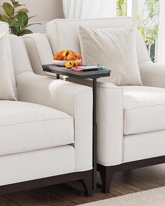TUTOTAK End Table, Side Table, Tall Couch Table, Sofa Table, Living Room