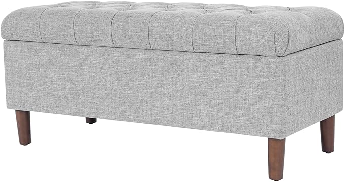 Homepop Home Decor | Tufted Ainsley Button Storage Ottoman Bench