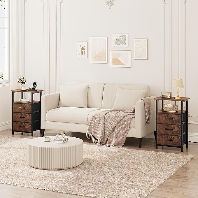 Vagusicc Nightstand Set of 2