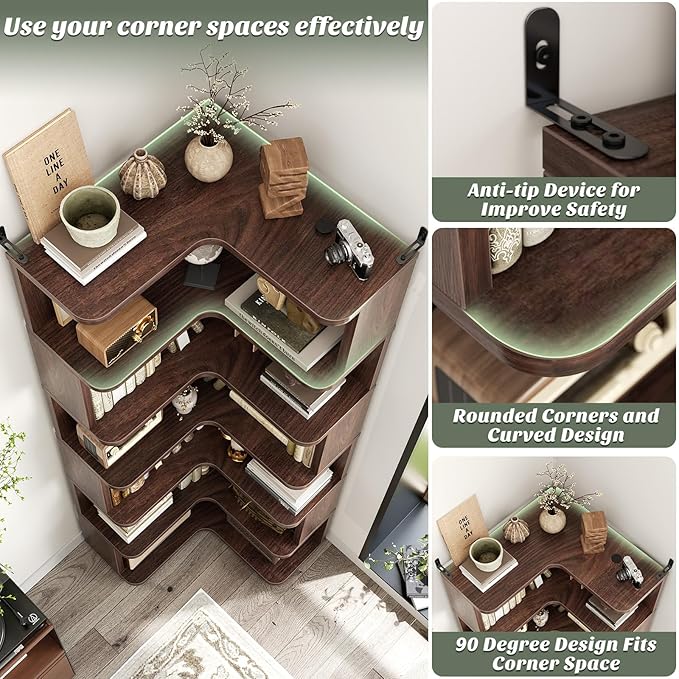 Armocity Corner Book Shelf