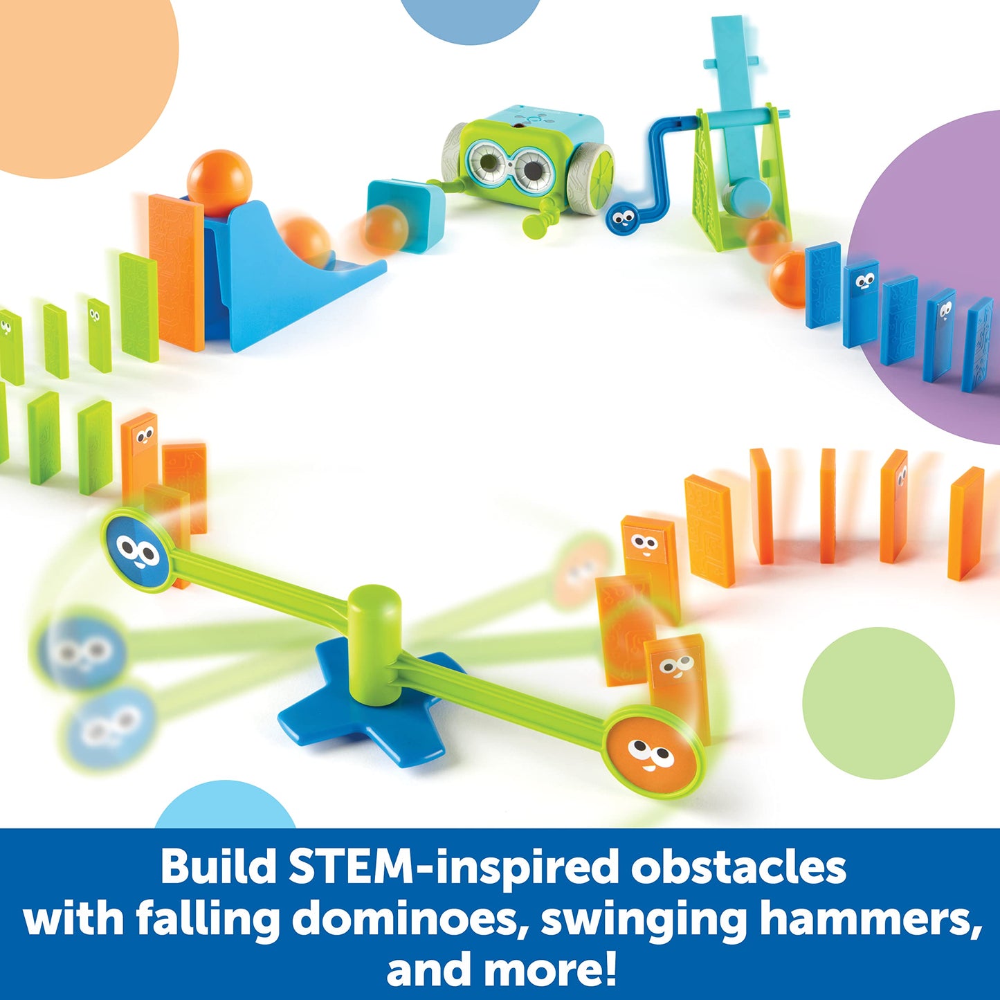 Learning Resources Botley Coding Robot Kit Action Challenge Set, Chain Reaction Game STEM Robot Accessory Pack for Coding Robots for Kids Ages 5 and Up