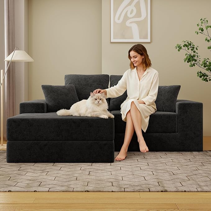 Cloud Modular Sectional Sofa, Comfy Boneless Couch