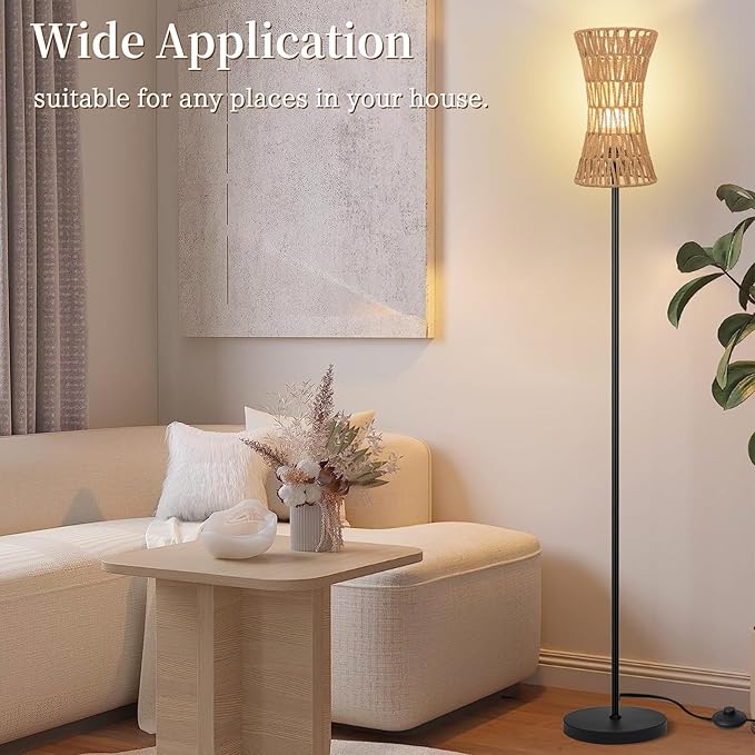 Ruiever Floor Lamp for Living Room, Farmhouse Floor lamp, Modern Standing lamp