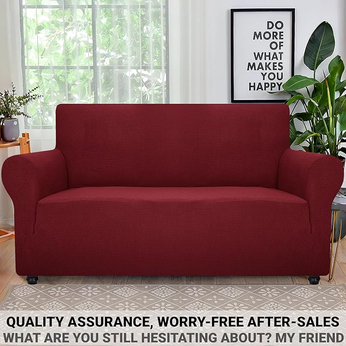 ZNSAYOTX Super Stretch Couch Cover Love Seat Sofa Covers