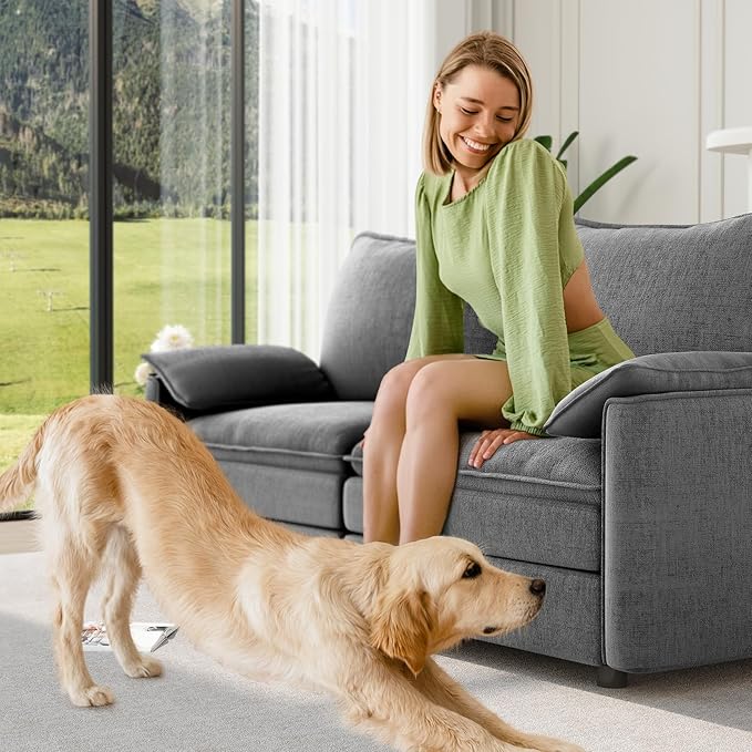 Vesgantti 74" Loveseat Sofa for Living Room, Comfy Cloud Couch Deep Seat