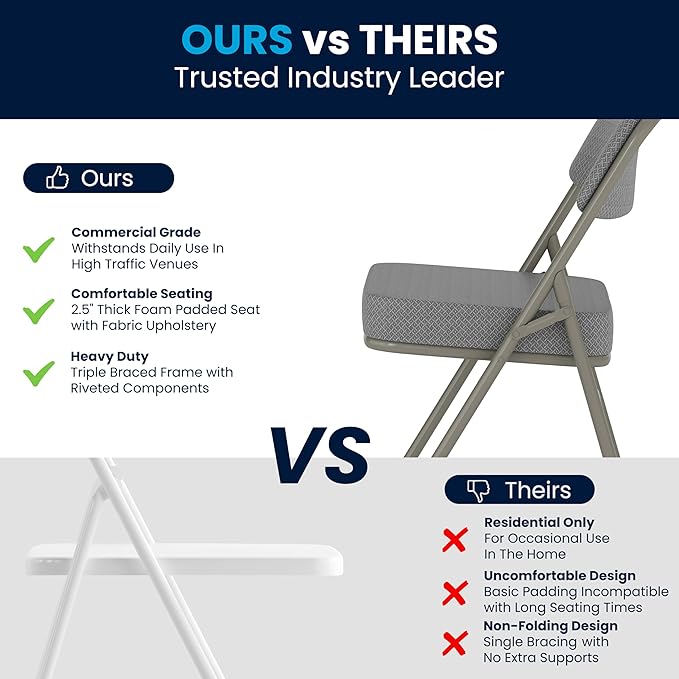 Flash Furniture Hercules Series Metal Folding Chairs