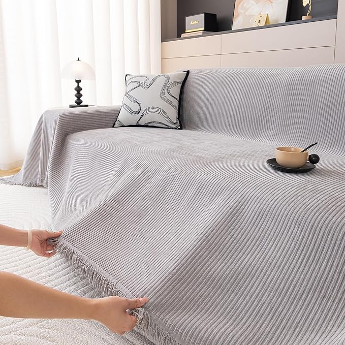 DREAMINGO Modern Minimalist Sofa Covers Washable Pet Furniture Protector Couch