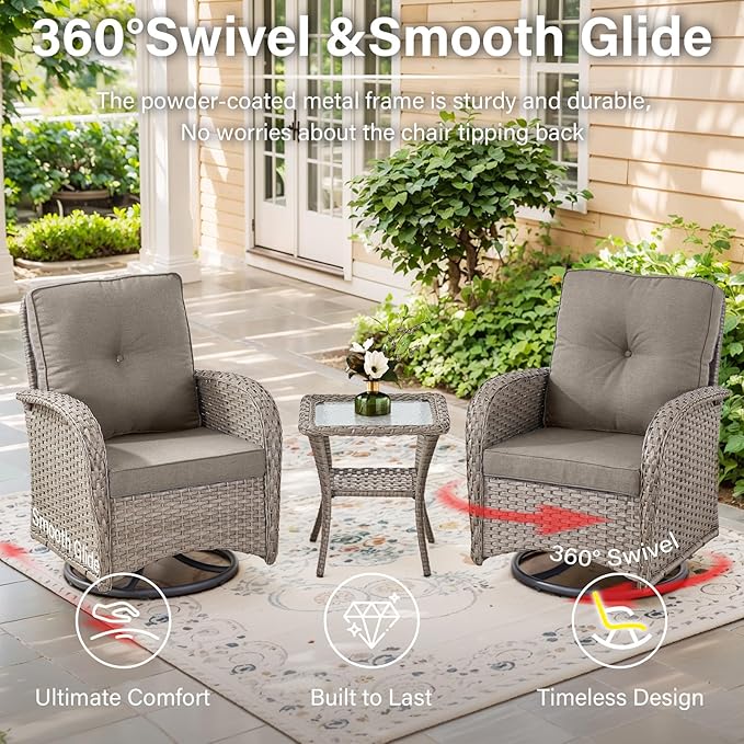 Belord 5 Piece Outdoor Patio Furniture Set