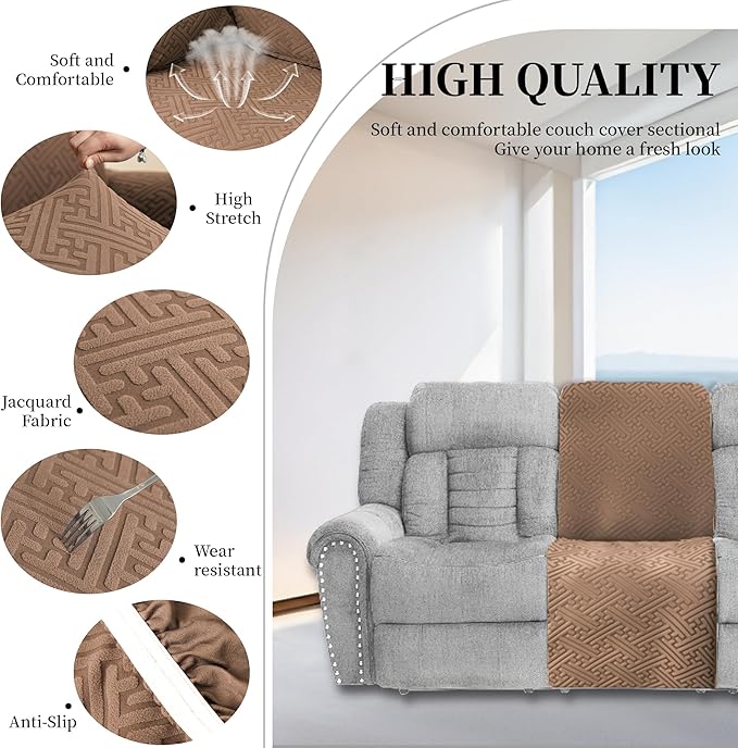 100% Waterproof Sectional Recliner Couch Covers
