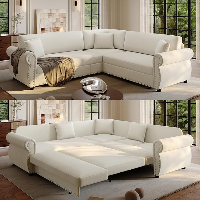 88.2" Sectional Sleeper Sofa