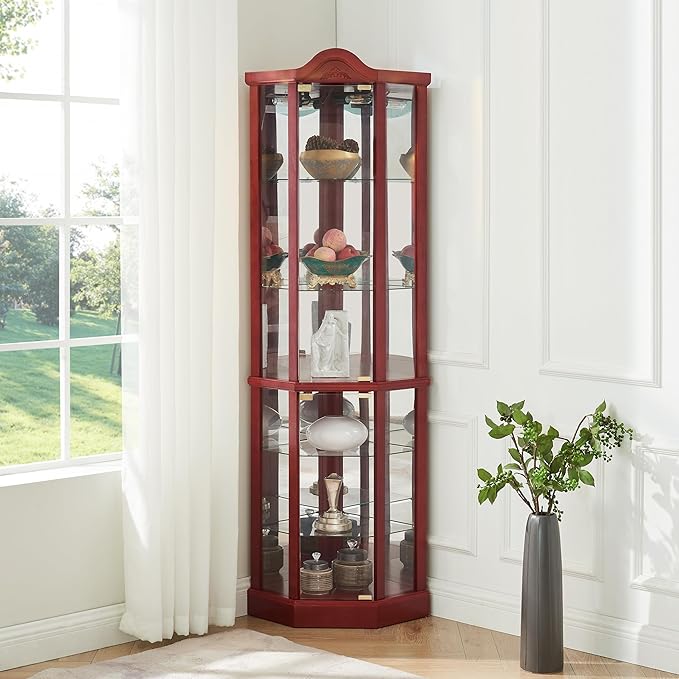Glass Corner Display Cabinet