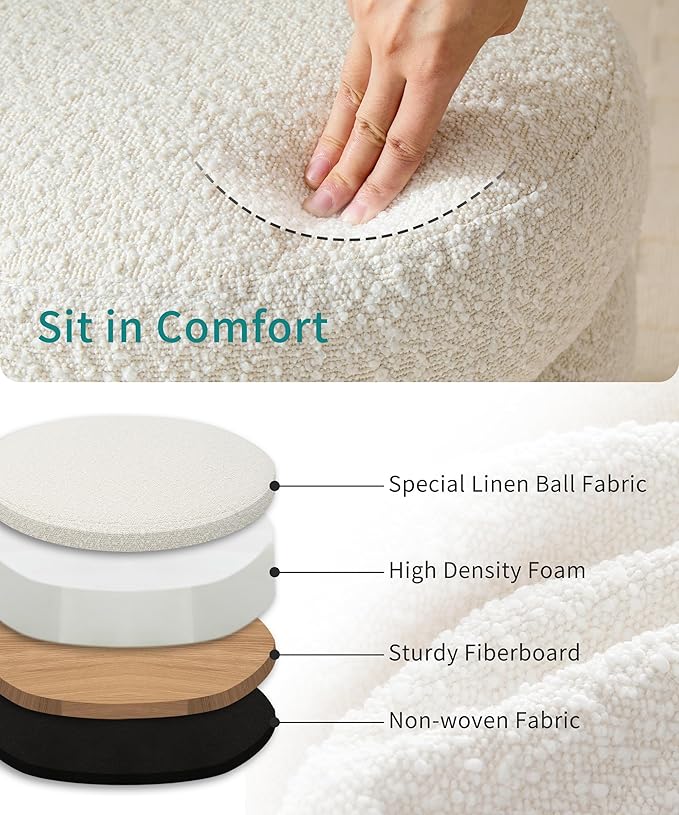 Busaurus Round Ottoman with Storage