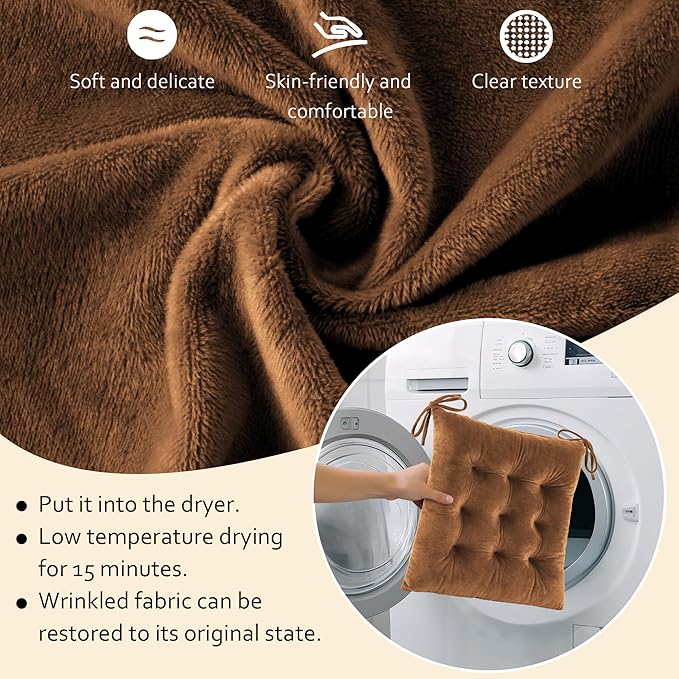 ELFJOY Rocking Chair Cushion Large Rocking Chair Pads