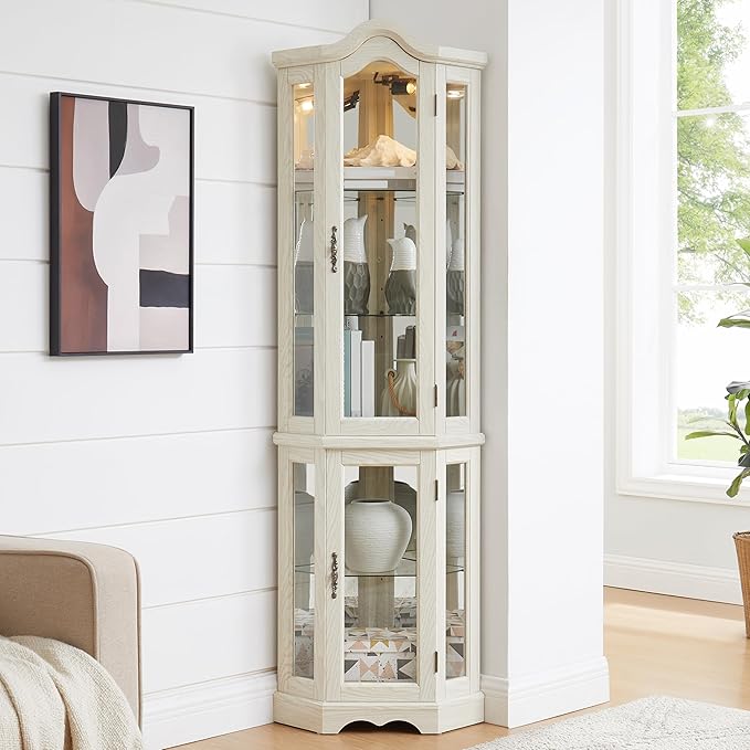 Glass Corner Display Cabinet