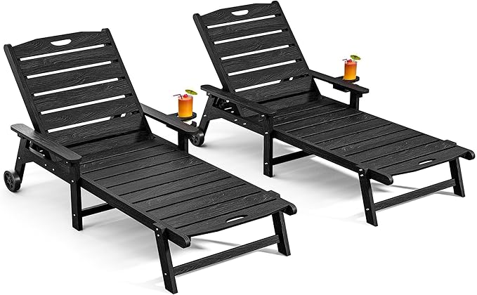 Outdoor Lounge Chair Set of 2