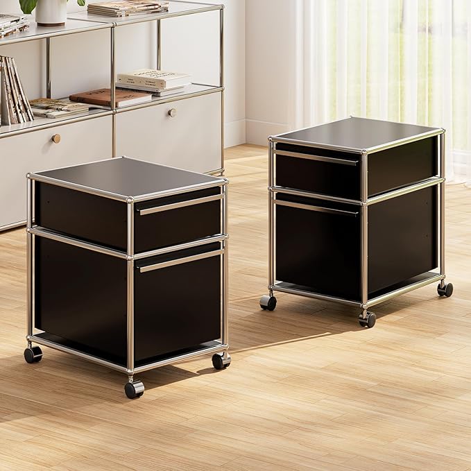 Modern Storage Cabinet Versatile Free-Standing Organizer