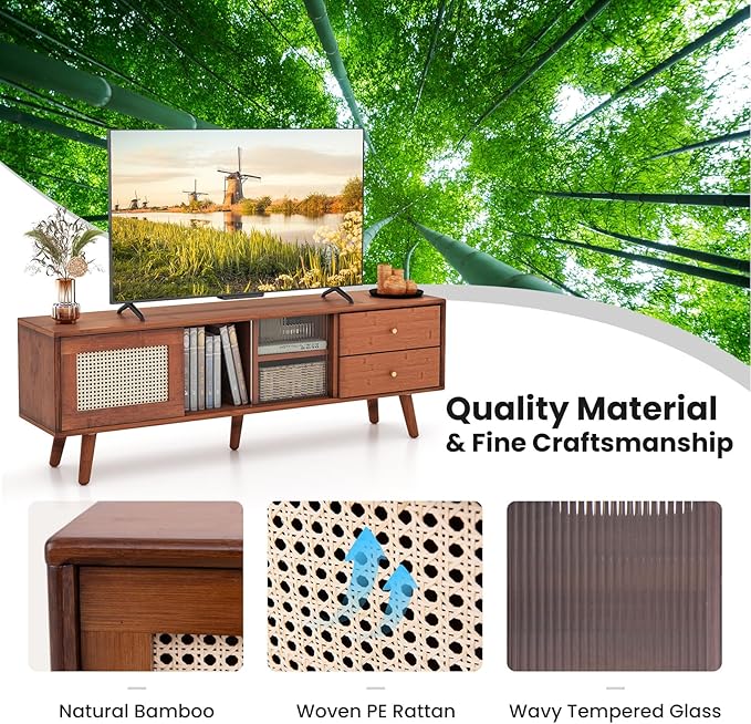 Giantex Mid Century Modern TV Stand