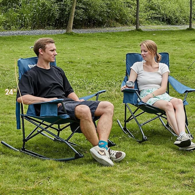 Portal Outdoor Rocking Chair Camping Folding Portable Rocker