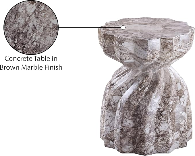 Meridian Furniture 99048Brown-ET Caserta Collection Art Deco Indoor/Outdoor
